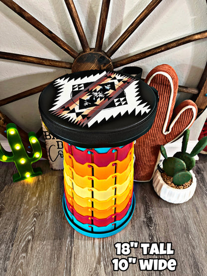 Southwest Print Collapsible Travel Stool