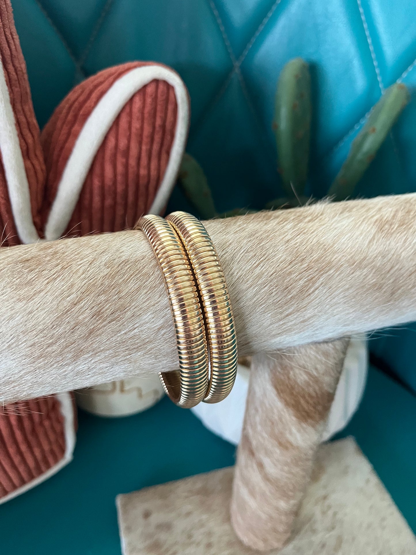 Stretchy Gold Bangles