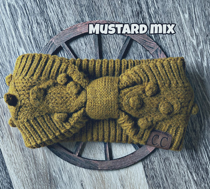 C.C Bobble Knit Headbands