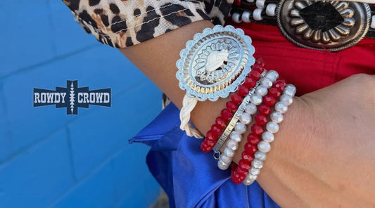 White Concho Bracelet