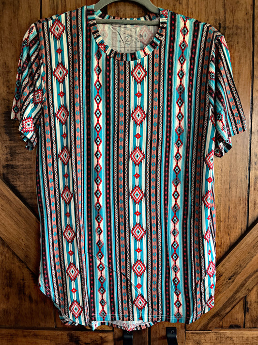 Soft Serape/Aztec Top