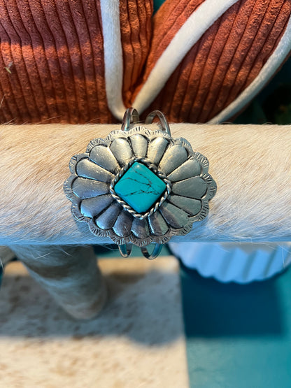 Turquoise Concho Bracelet