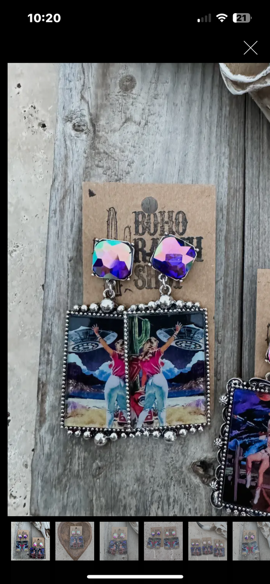 Cosmic Cowgirl Earrings