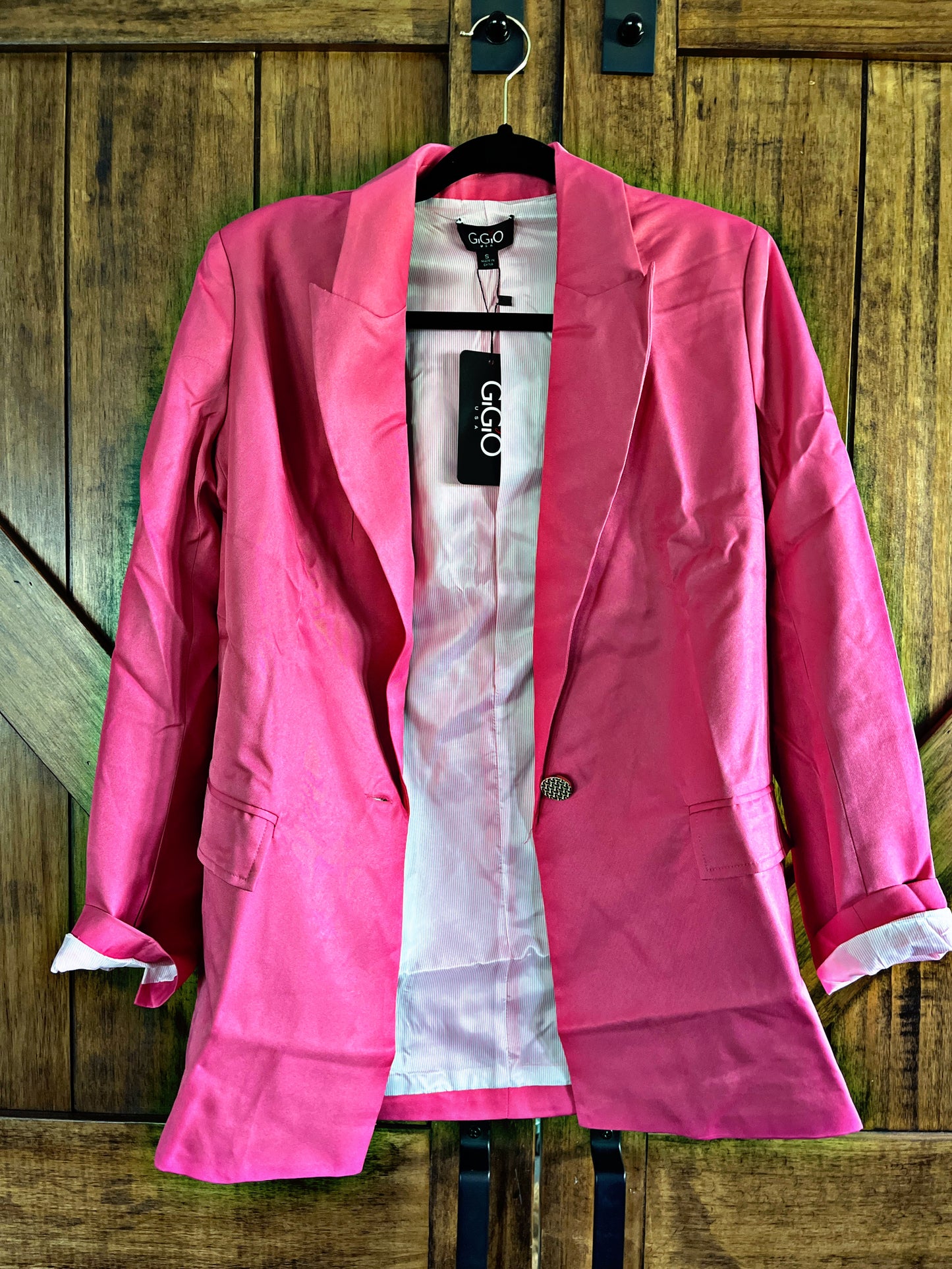 Pink Basic Blazer