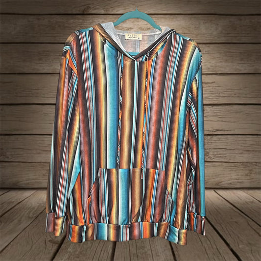Serape Print Hoodie