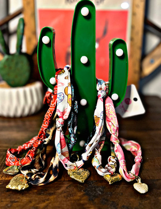 Scarf Necklaces with Charm