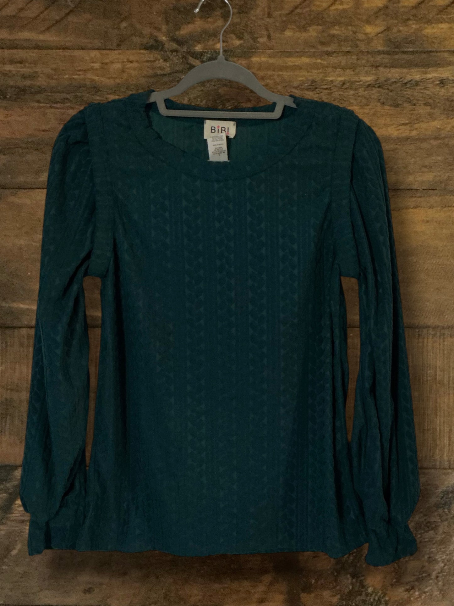 Dark Green Textured Top