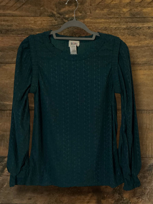 Dark Green Textured Top