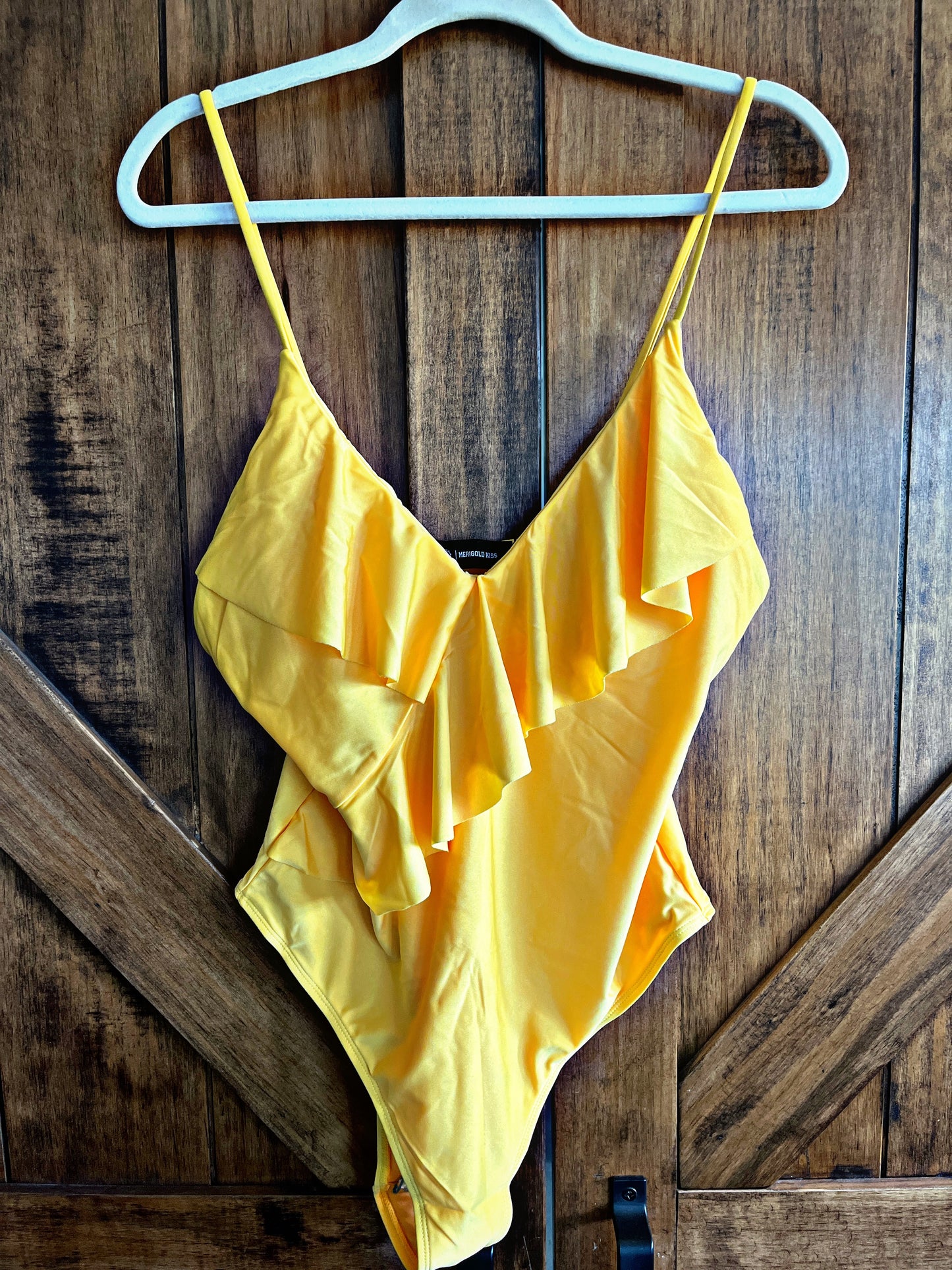 Yellow Surplice Swimsuit