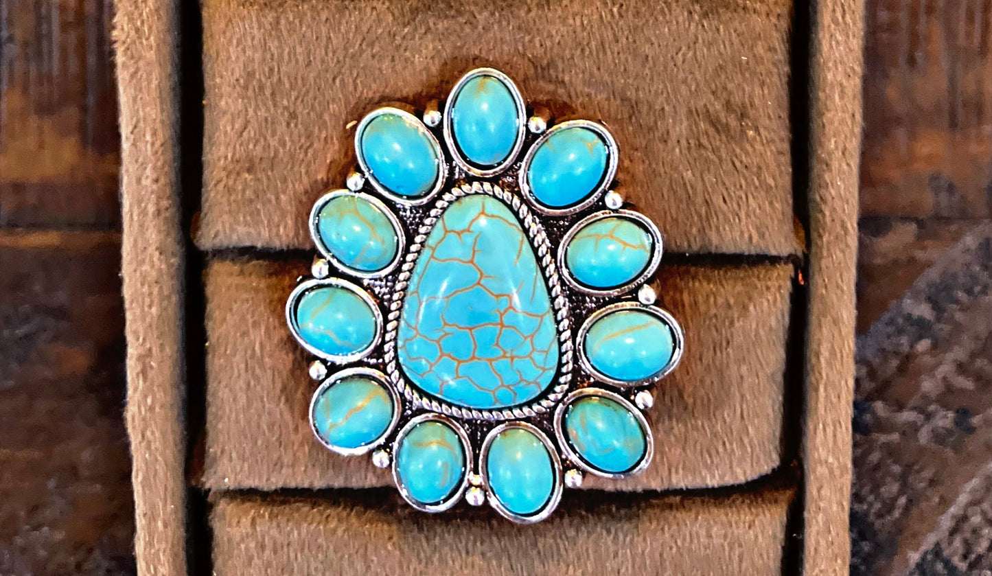 Western Cuff Band Adjustable Rings