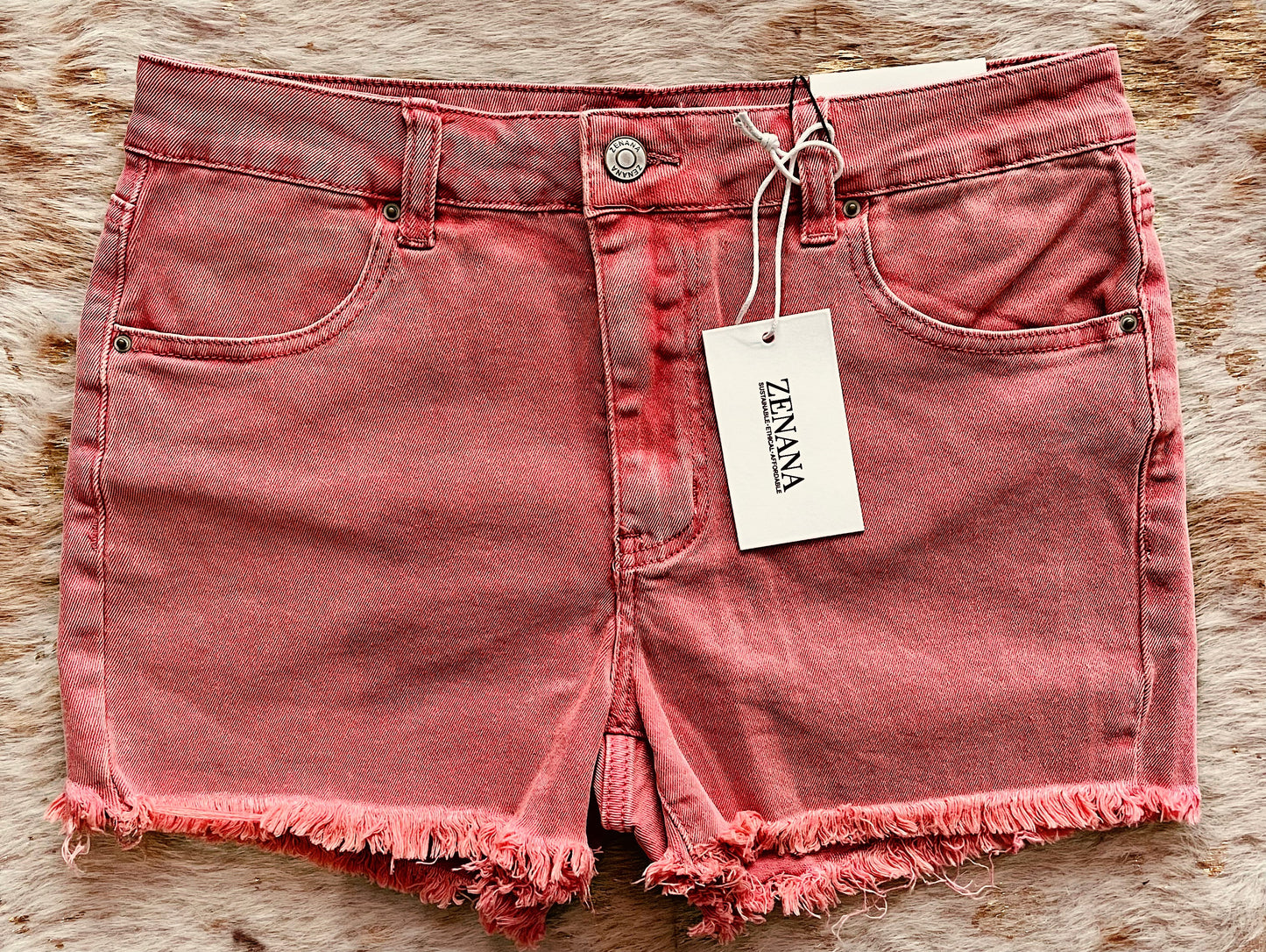 Coral Zenana Shorts