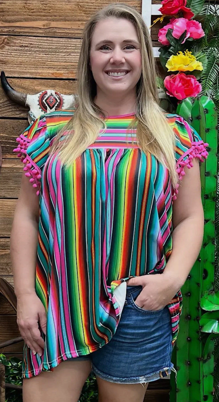 Serape Tunic Top