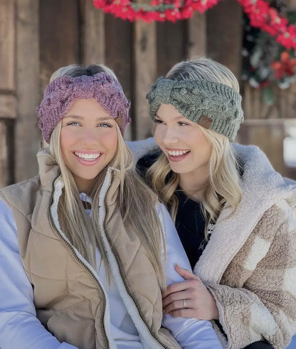 C.C Bobble Knit Headbands