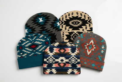 Aztec Print Beanies