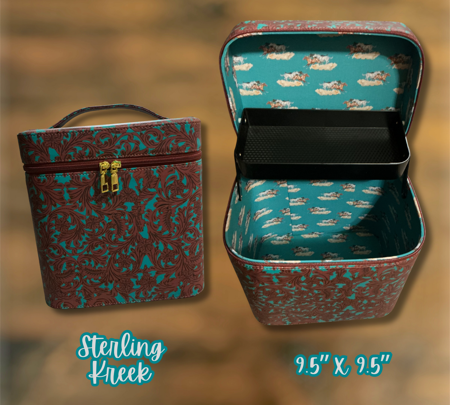 Western Print Makeup Boxes