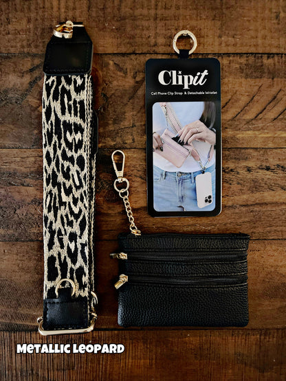 Cell Phone Crossbody Straps with Detachable Wristlet