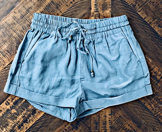 Blue Stone Shorts