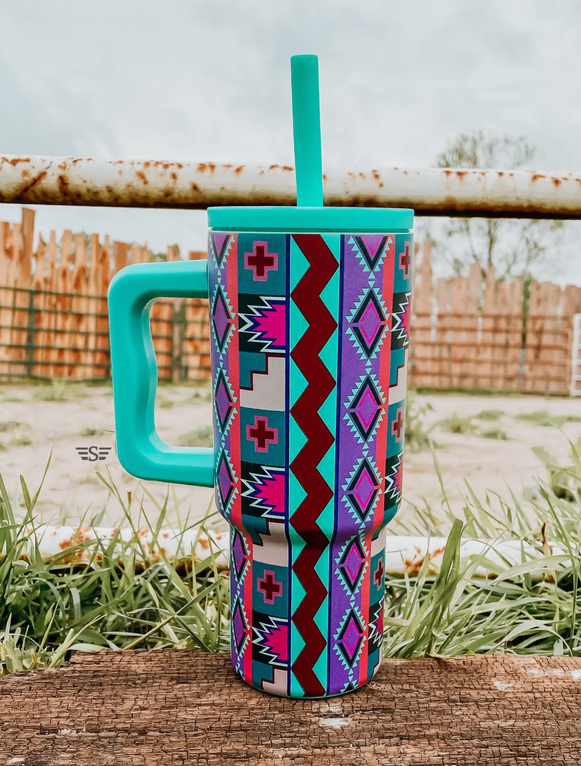 Kids 24 oz Western Tumbler