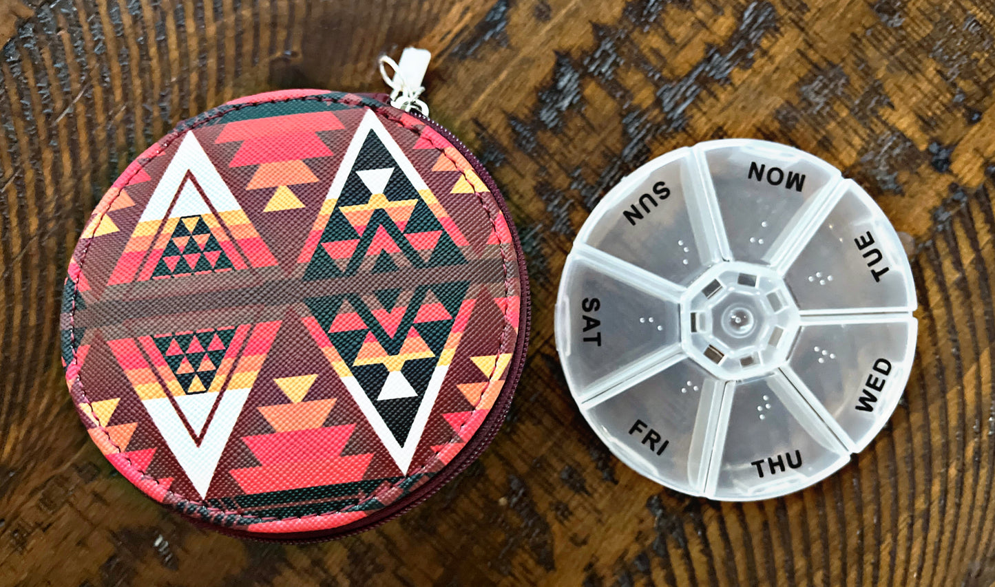 Southwest Print Pill Organizers