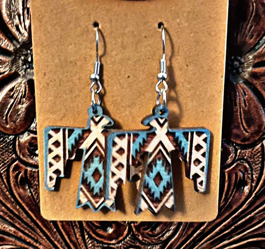 Thunderbird Wood Earrings