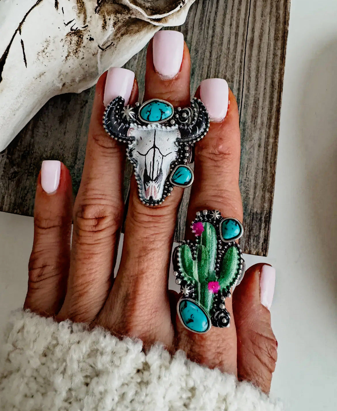 Western Stretch Band Rings