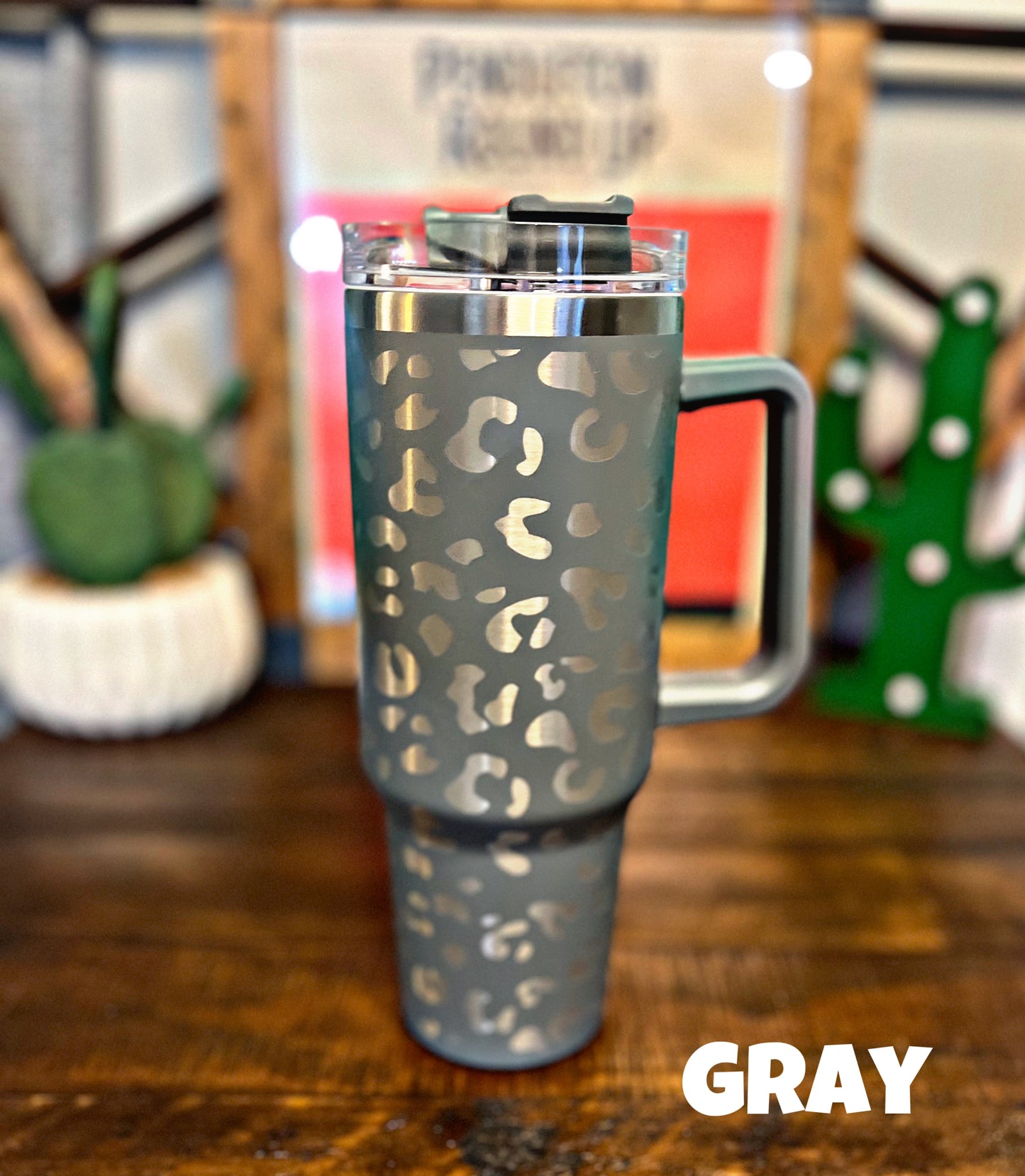 Leopard Print 40 oz. Tumblers