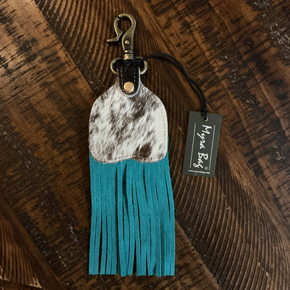 Real Leather Fringe Keychains by Myra