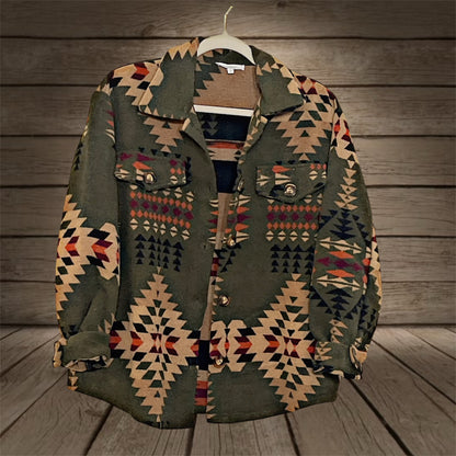 Olive Southwest Shacket