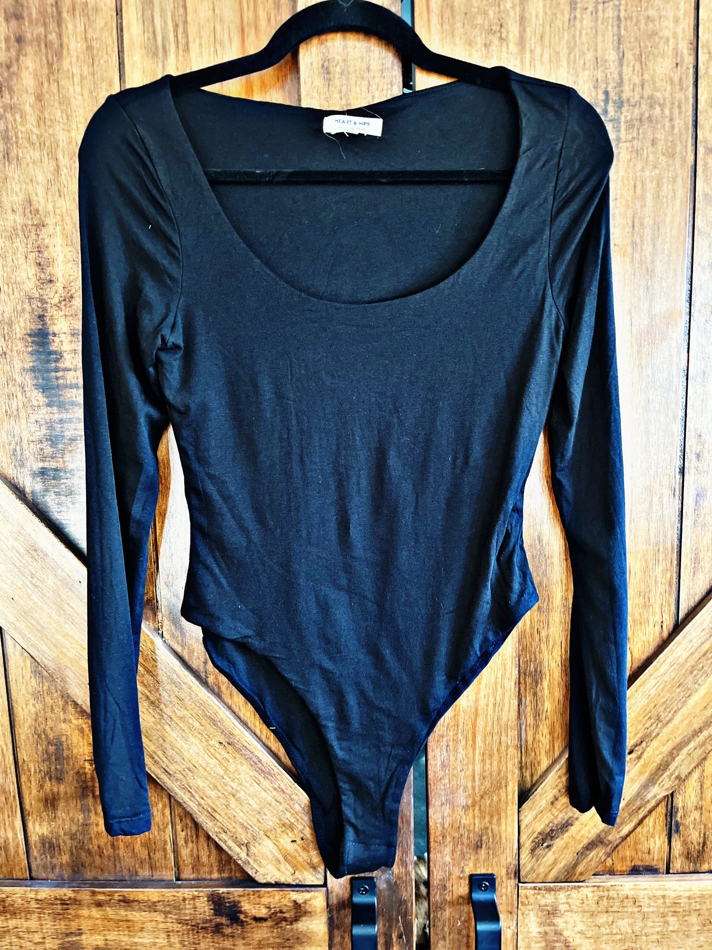 Black Double Layered Bodysuit