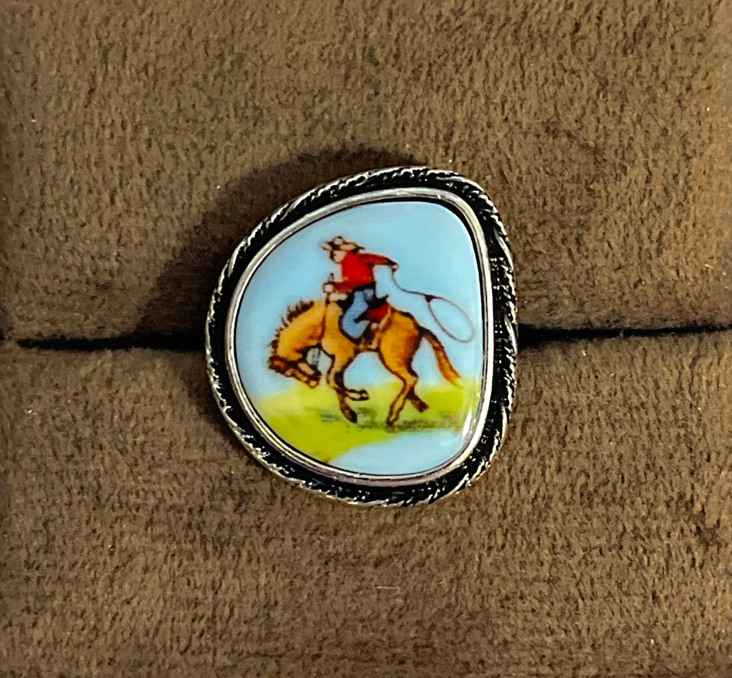 Western Cuff Band Adjustable Rings