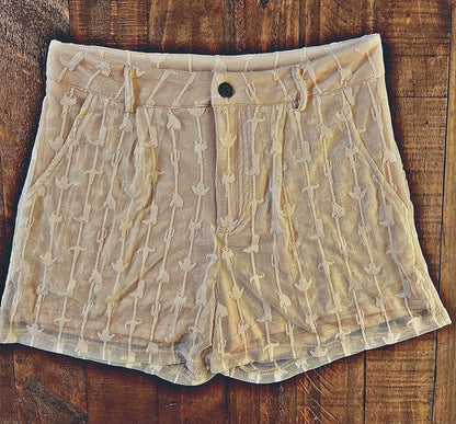 Saddle Bum Shorts -Cloud