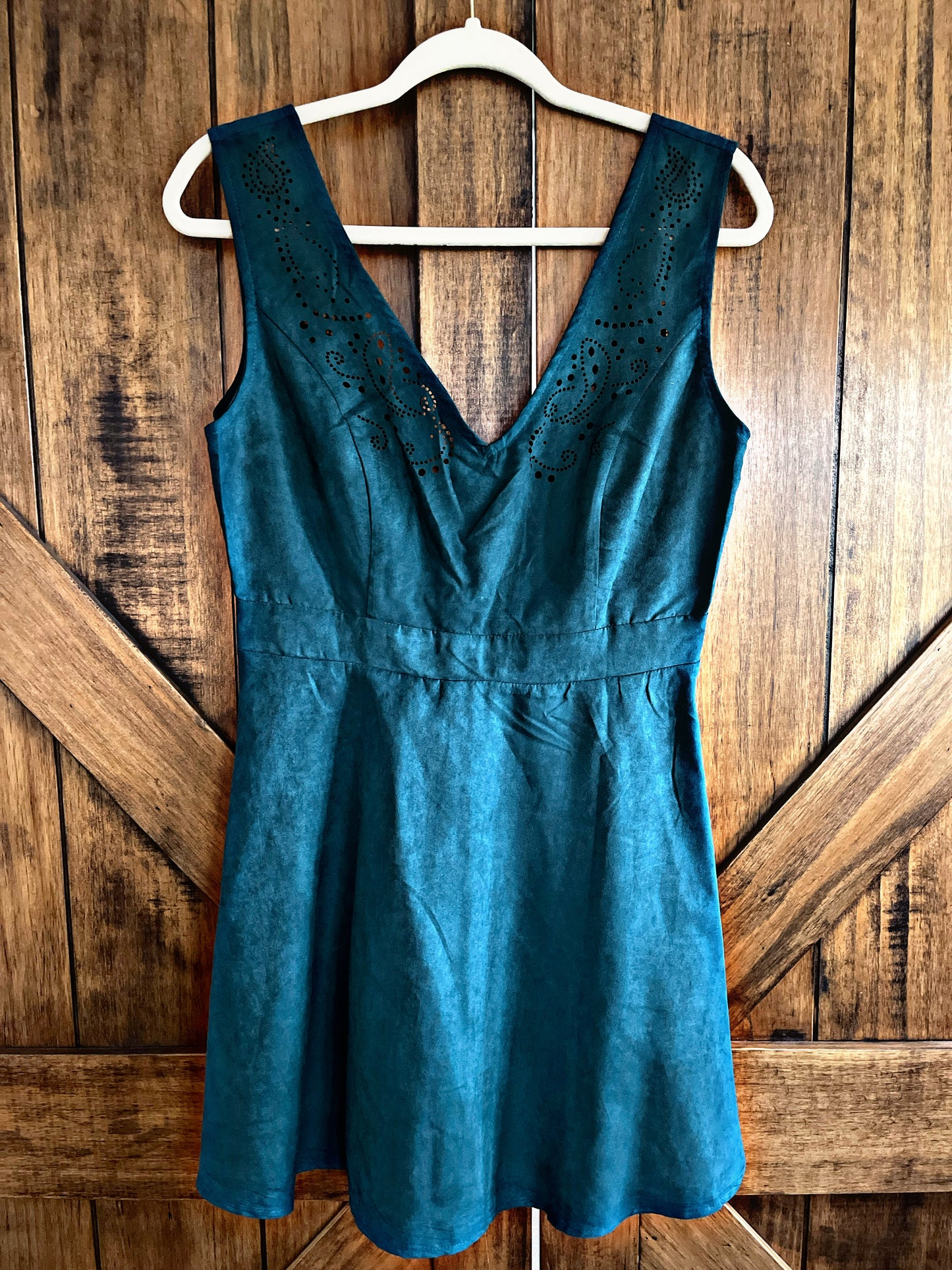 Green Suede Dress