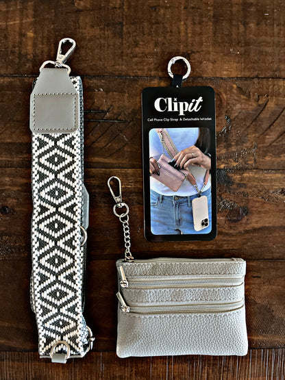 Cell Phone Crossbody Straps with Detachable Wristlet