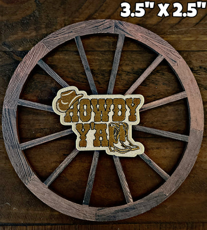 Western Themed Iron On Patches