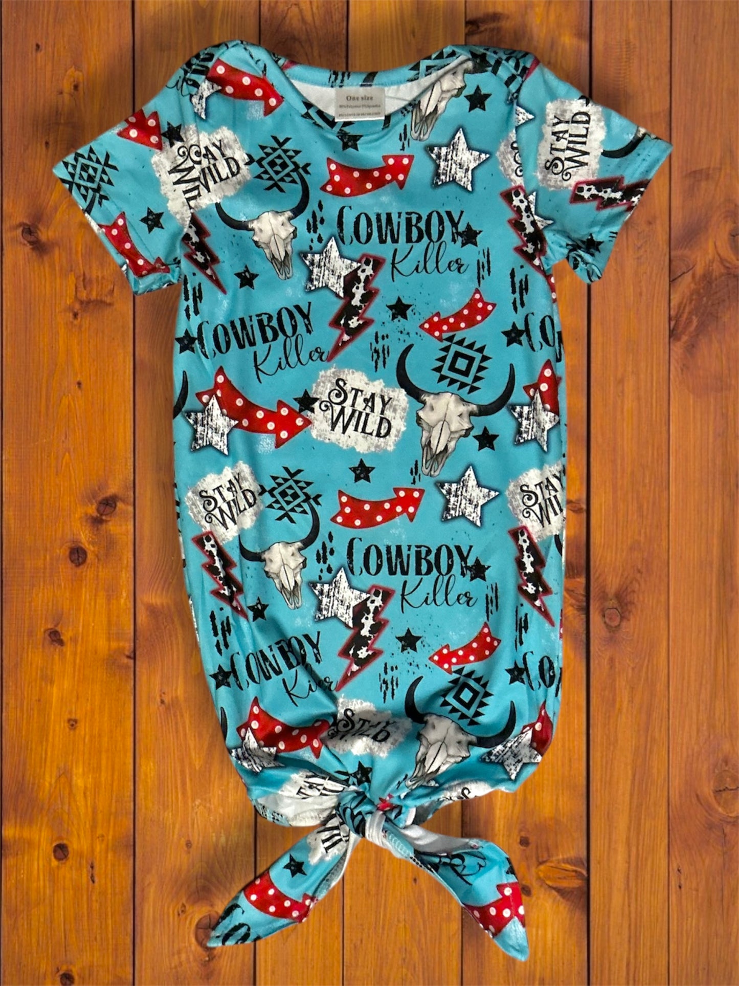 Cowboy Killer Infant Gown
