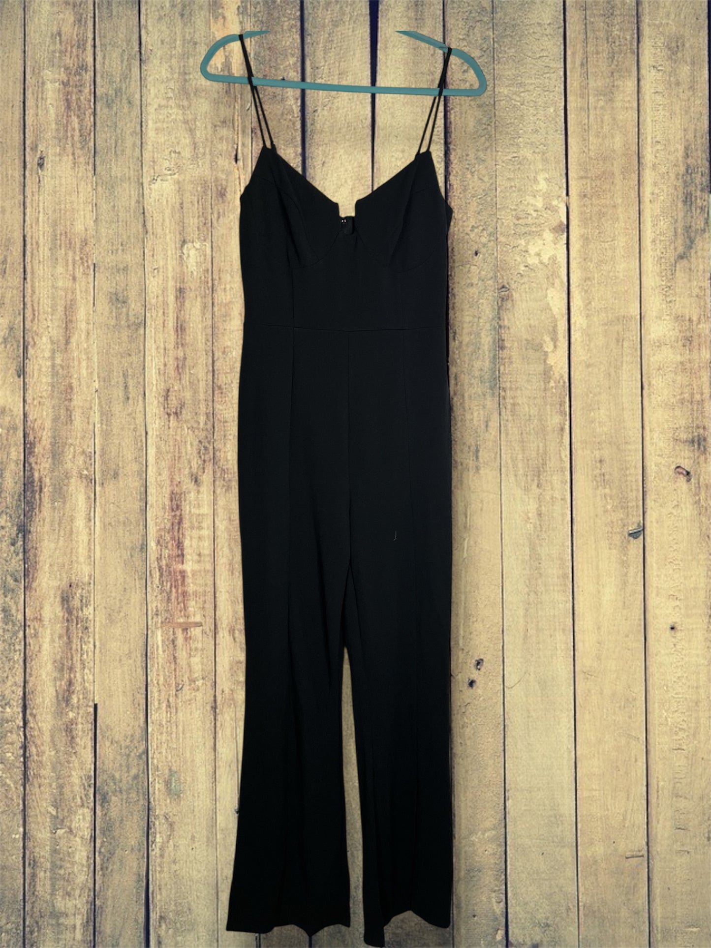 Black Jumpsuit w/ V Wire