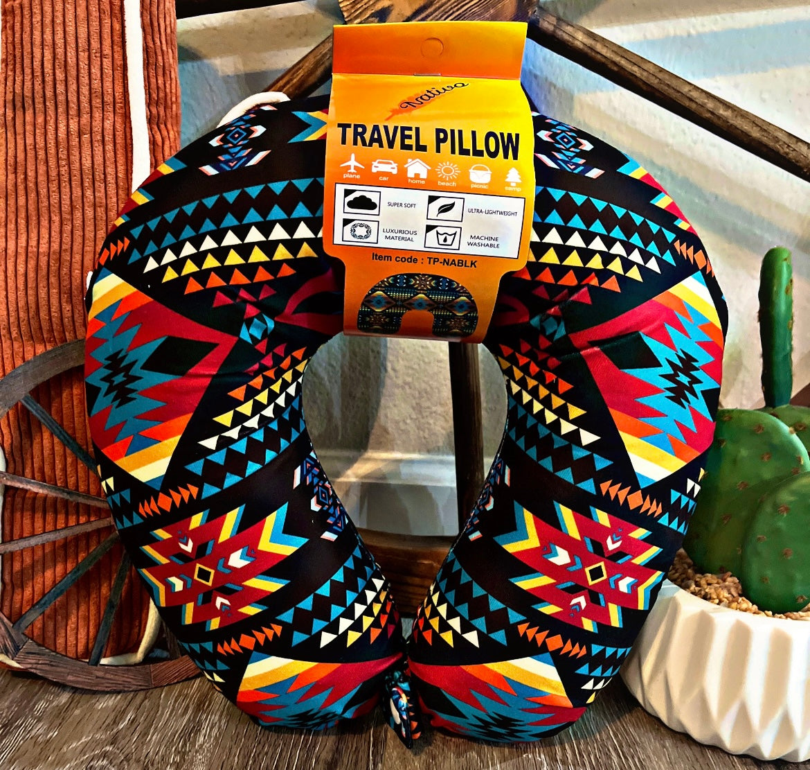 Aztec Print Travel Pillows