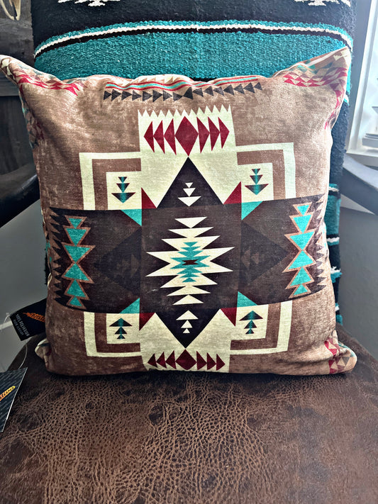 Beige Aztec Pillow