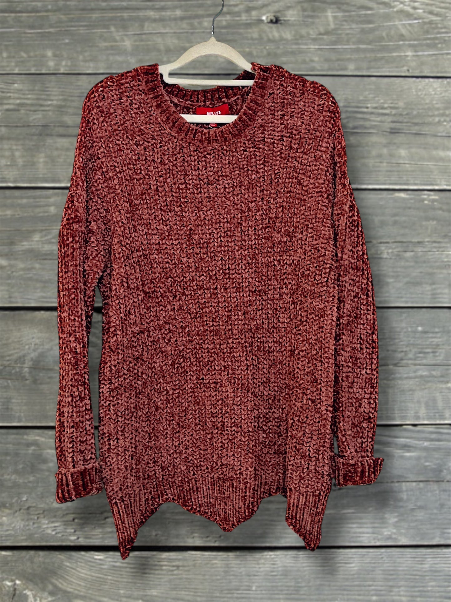 Red Bean Chenille Sweater