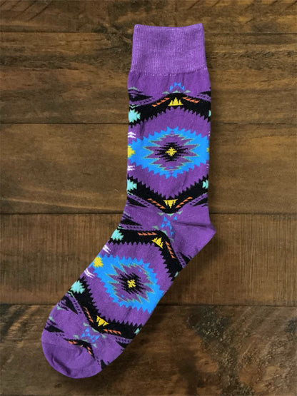 Western Print Socks