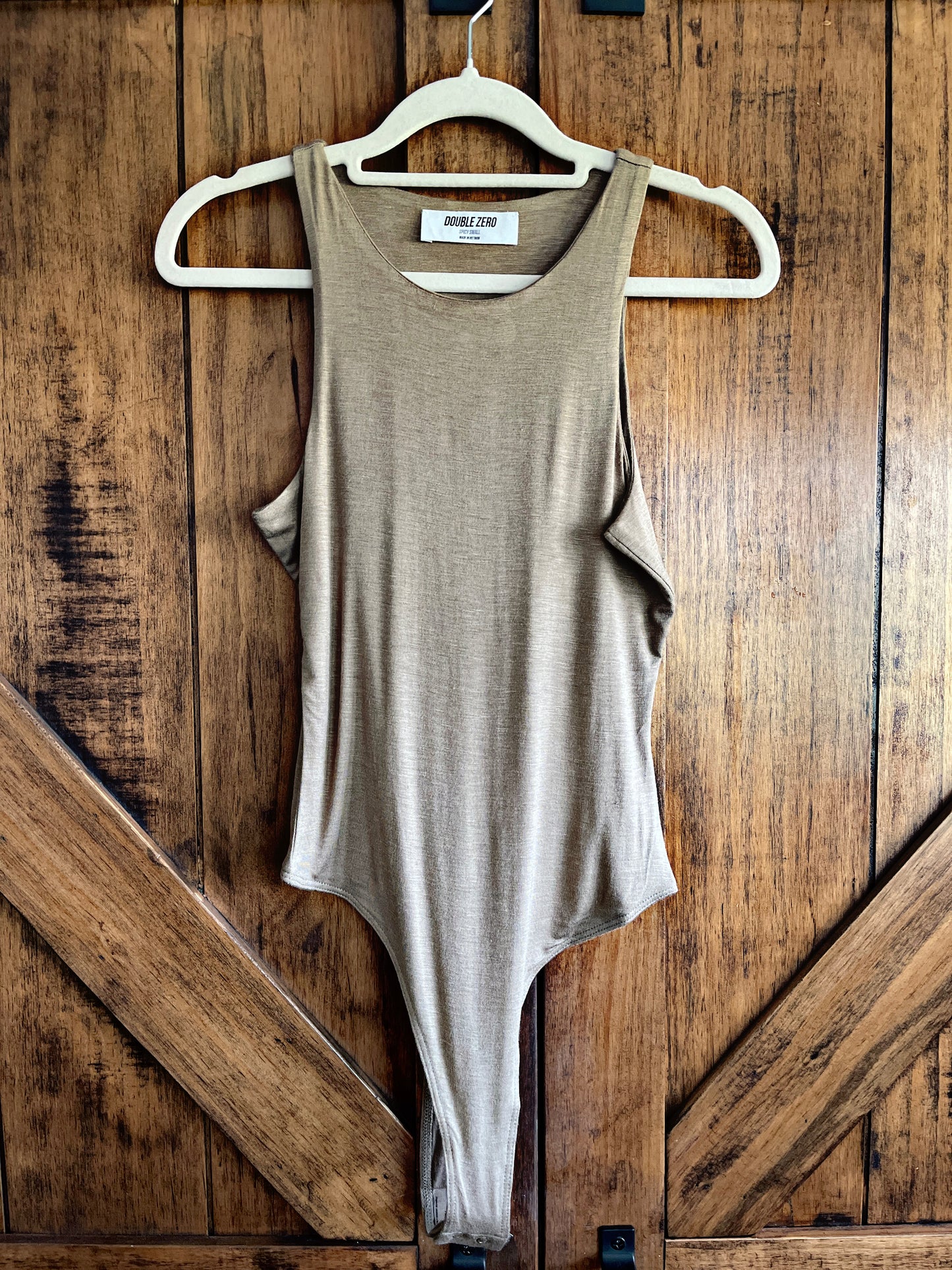 Double Layered Mocha Bodysuit