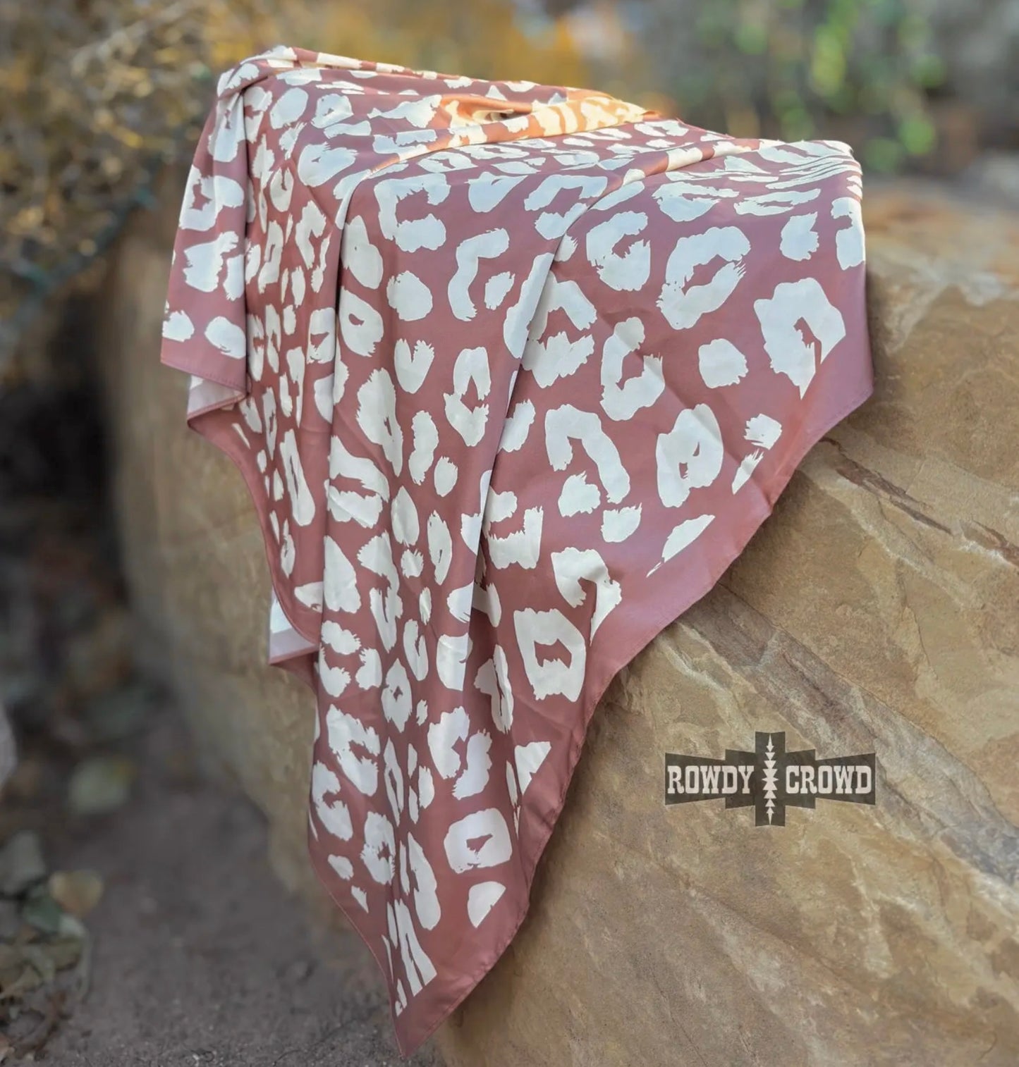Mocha Leopard Wild Rag