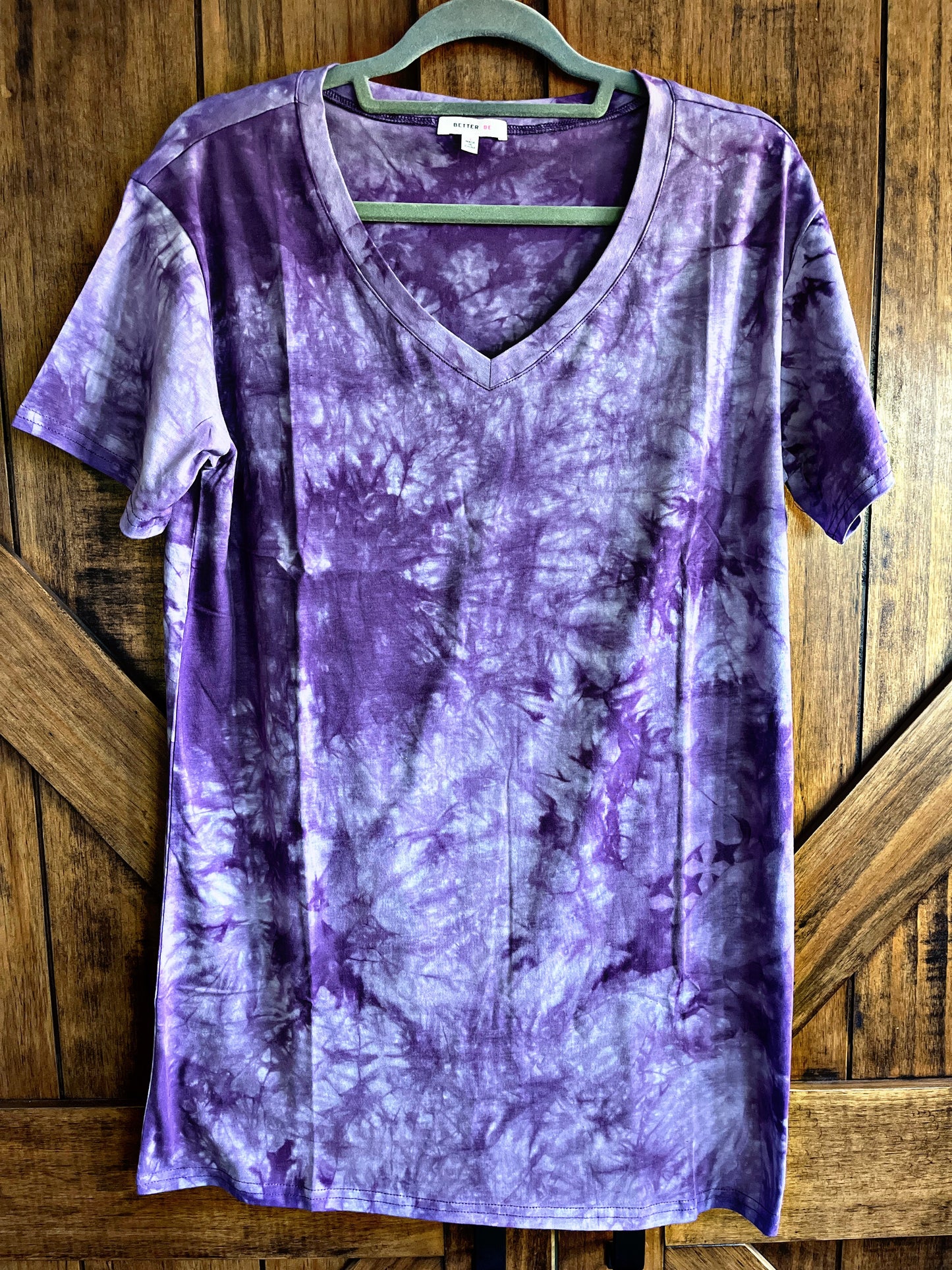 Purple Tie-Dye T-Shirt Dress