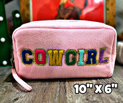 Terry Cloth Cosmetic Bags
