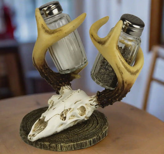 European Deer Salt and Pepper Shaker Set