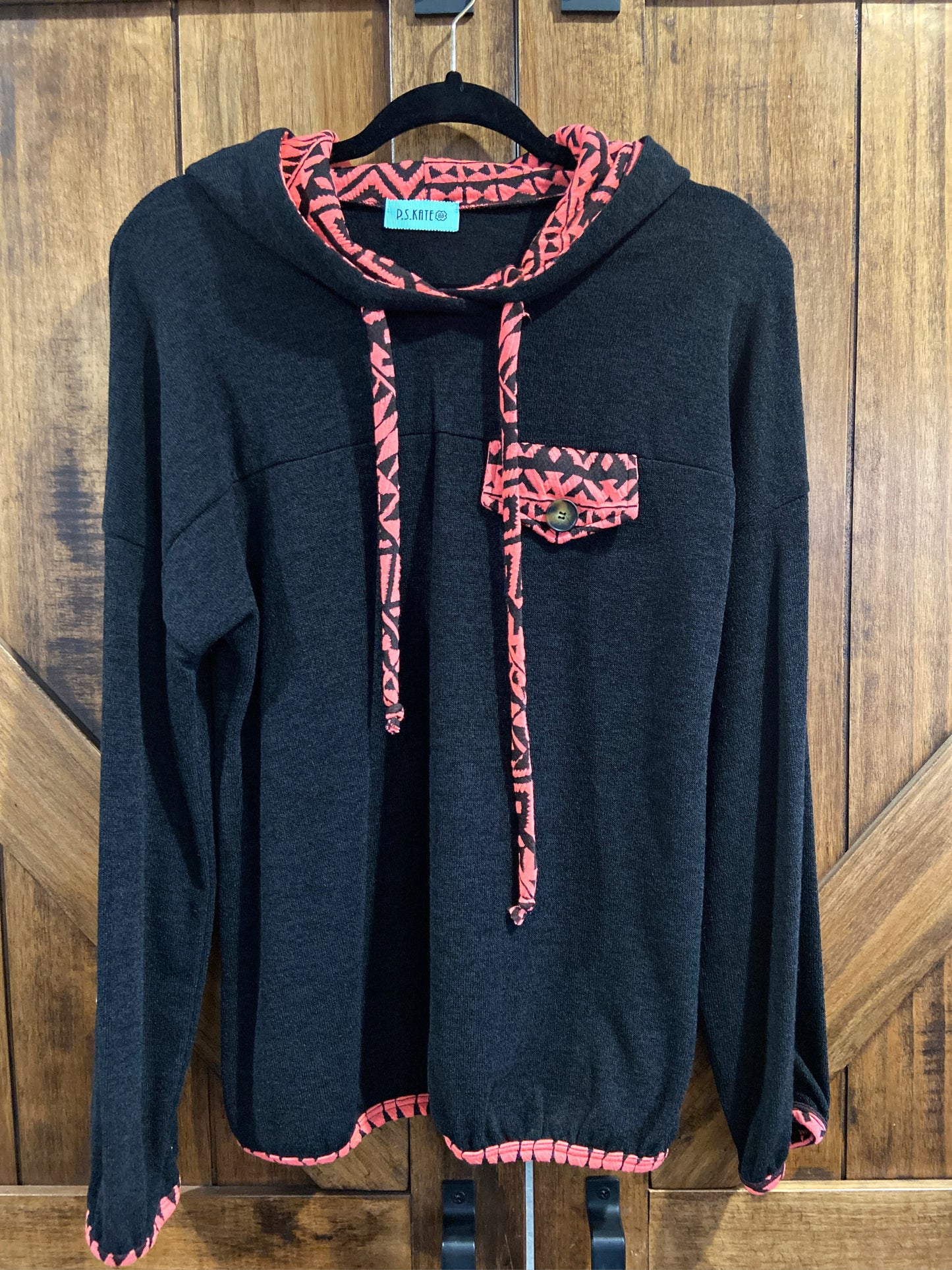 Black/Aztec Hoodie