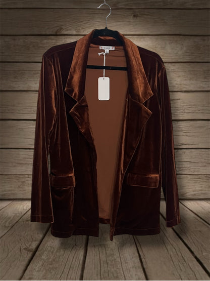 Brown Velvet Blazer