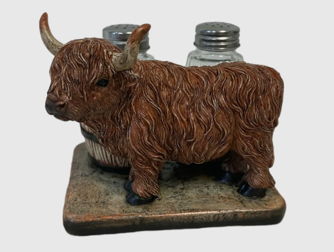 Highland Cow Salt and Pepper Shakers