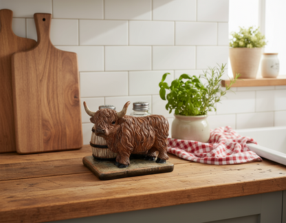 Highland Cow Salt and Pepper Shakers