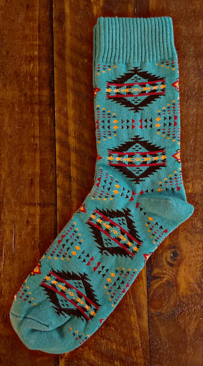 Western Print Socks